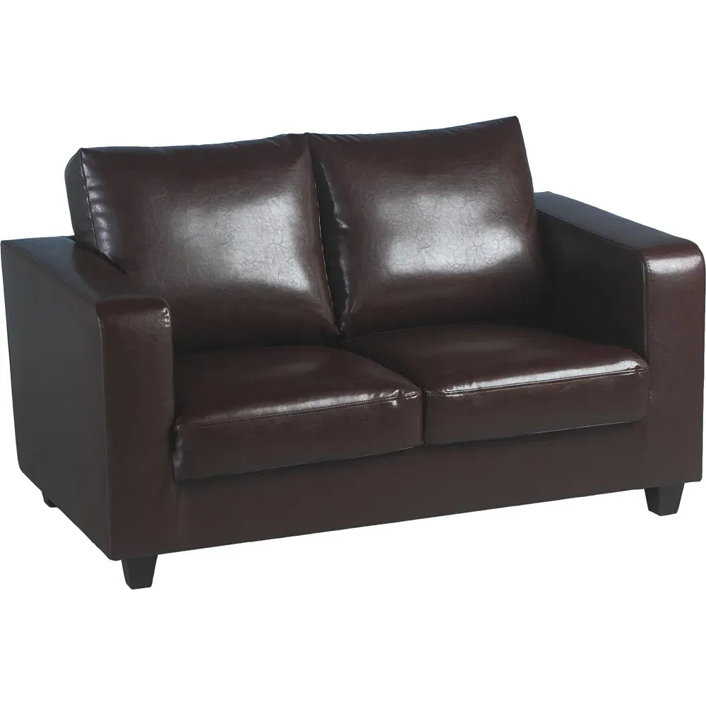 Tempo 2-Seater Sofa - Brown, PU