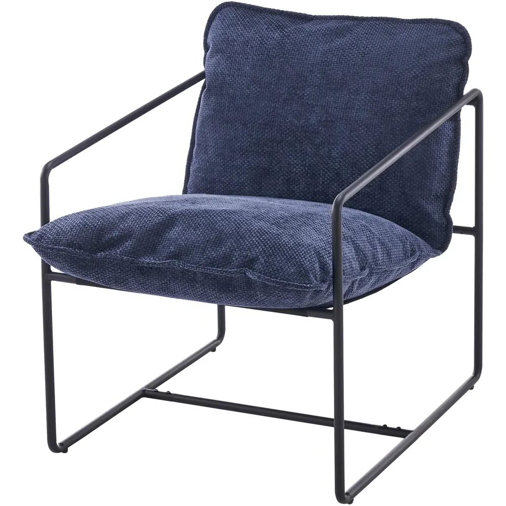 Tivoli Accent Chair - Blue, Fabric