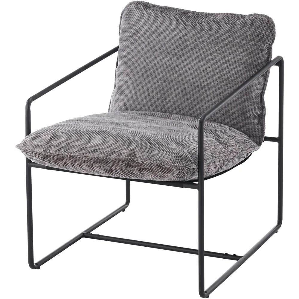 Tivoli Accent Chair - Grey, Fabric
