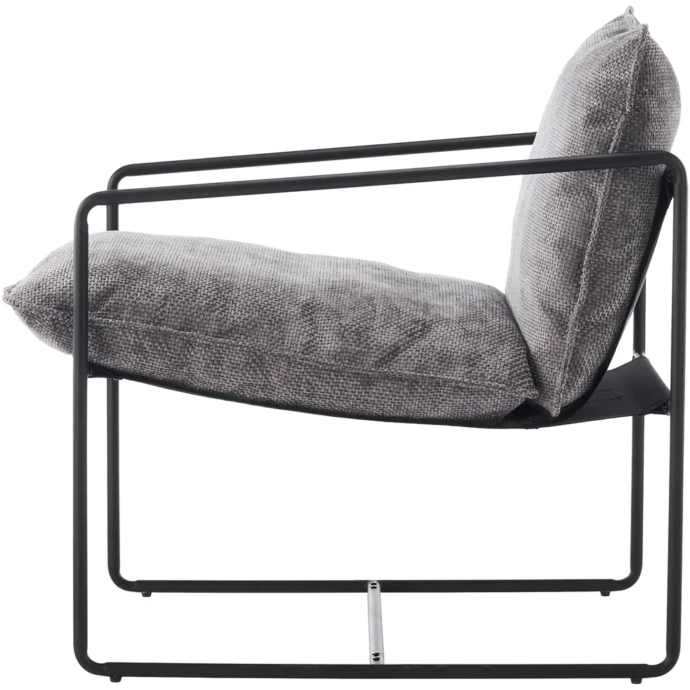 Tivoli Accent Chair - Grey, Fabric
