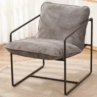 Tivoli Accent Chair - Grey, Fabric