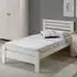 Toledo Single Bed Frame - White