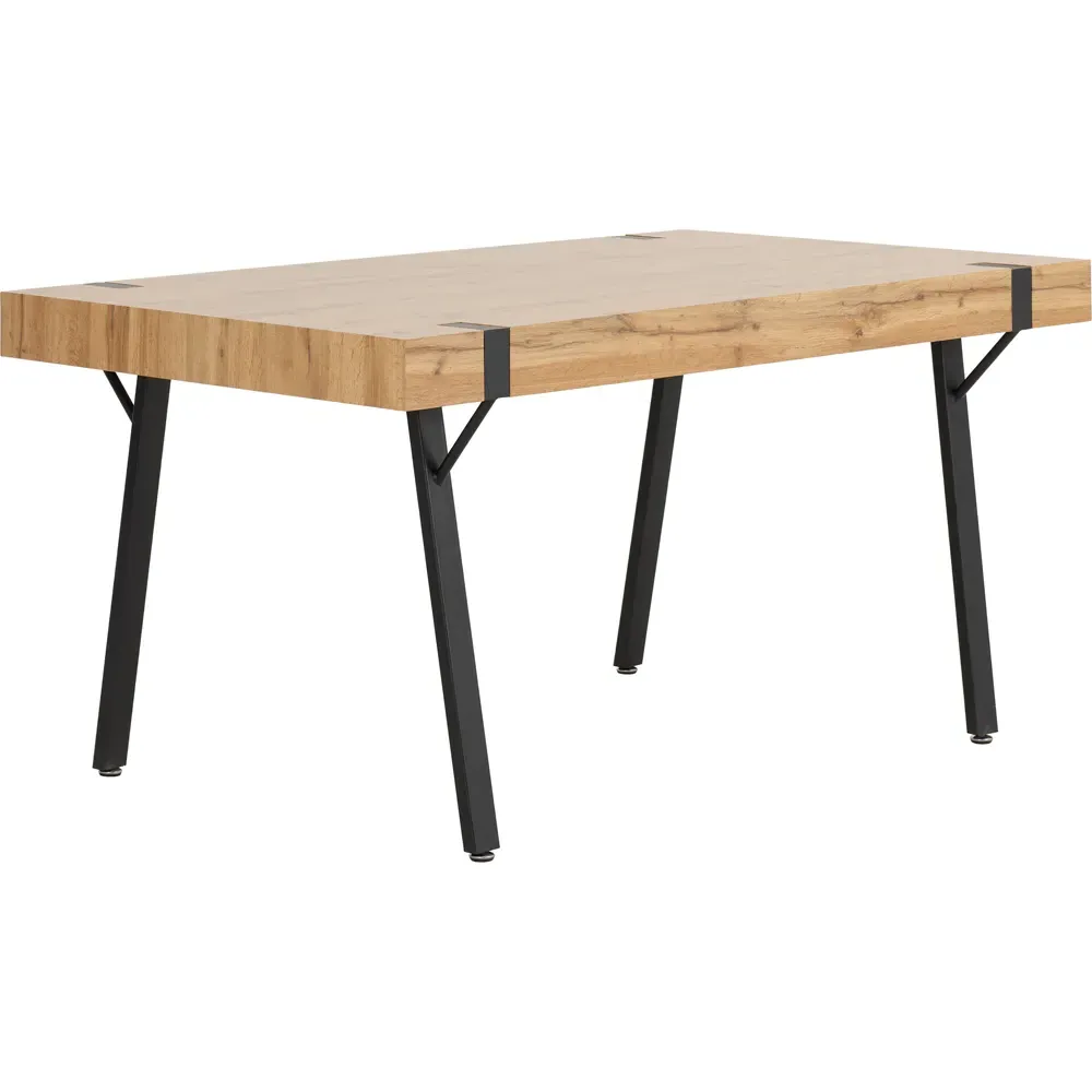 Treviso Quebec 4 Seater Dining Set - Brown, Oak