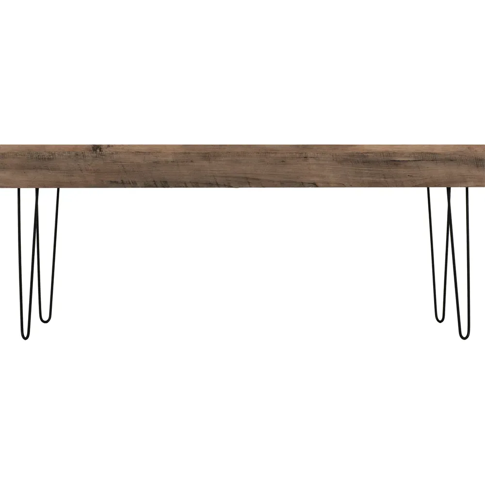 Troy Rectangular Coffee Table - Black, Oak Effect