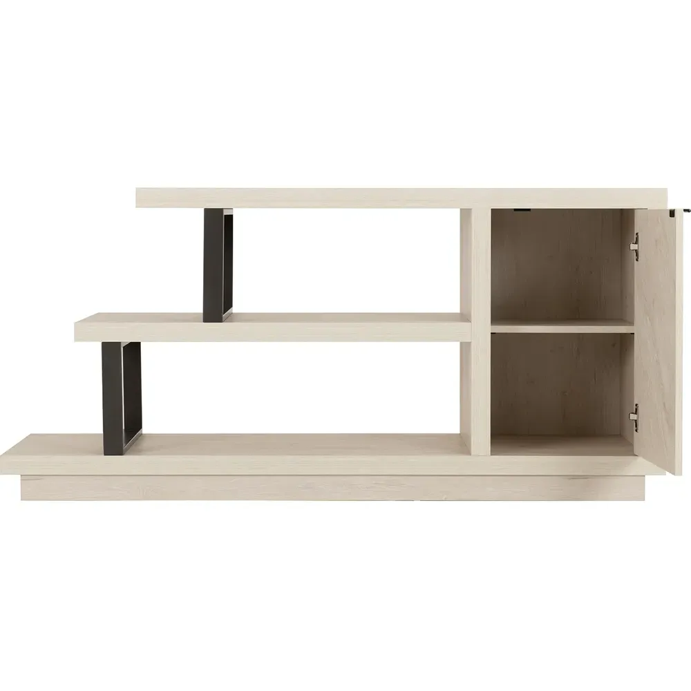 Turin Single Door TV Stand - Light Oak
