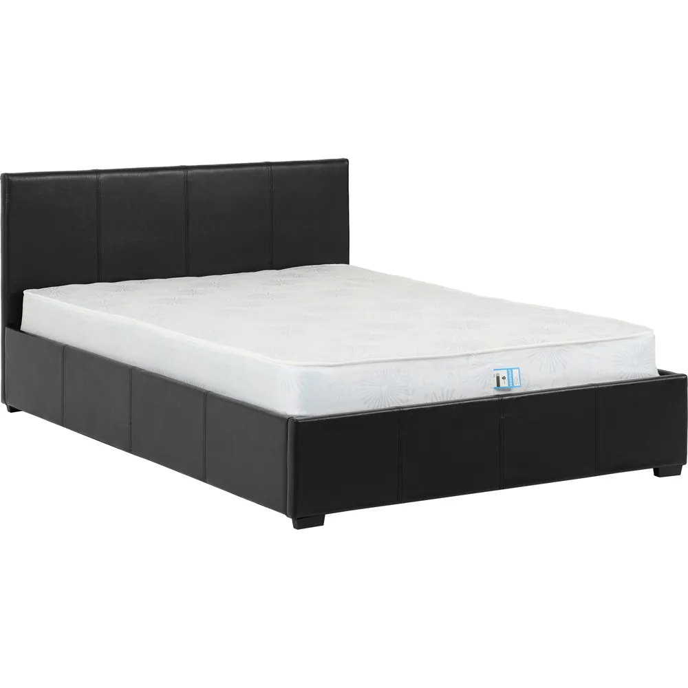 Waverley Double Storage Ottoman Bed Frame - Black