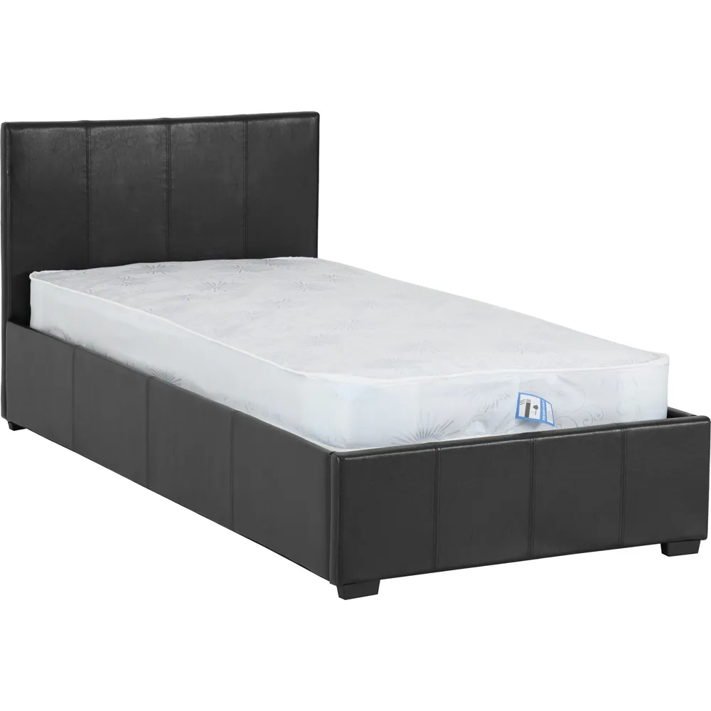 Waverley Single Storage Ottoman Bed Frame - Black
