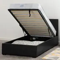 Waverley Single Storage Ottoman Bed Frame - Black