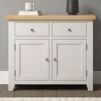 Windsor 2 Door 2 Drawer Sideboard - Ivory, Oak