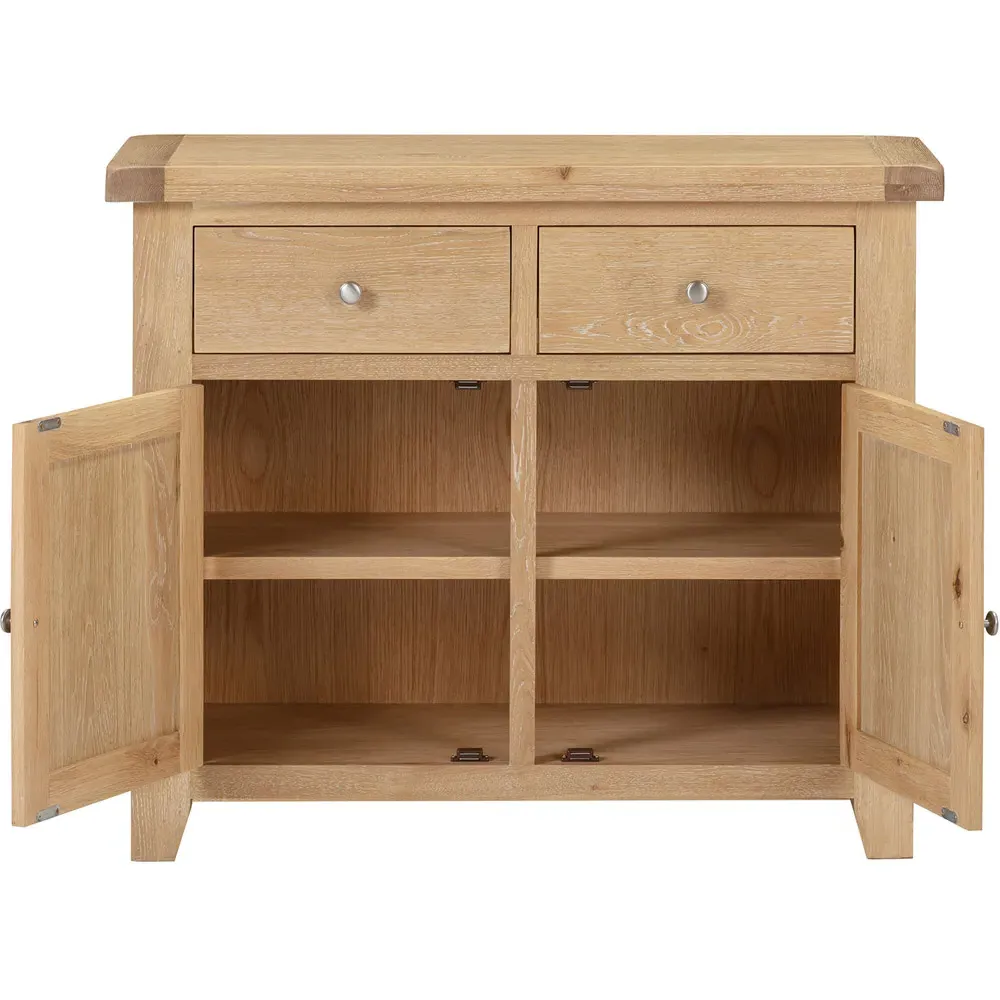 Windsor 2 Door 2 Drawer Sideboard - Natural Oak