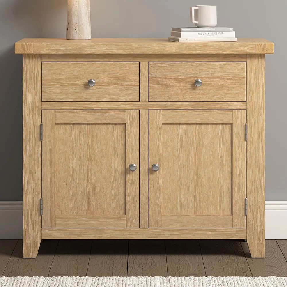 Windsor 2 Door 2 Drawer Sideboard - Natural Oak image