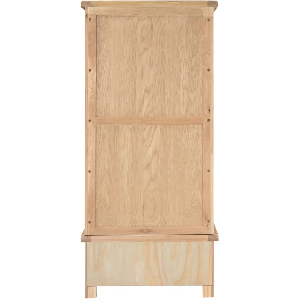 Windsor 2 Door Single Drawer Wardrobe - Natural Oak