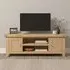 Windsor 2 Door TV Unit with Storage - Natural Oak