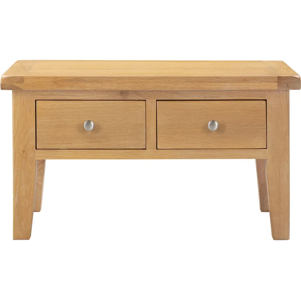 Windsor 2 Drawer Coffee Table - Natural Oak