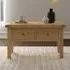 Windsor 2 Drawer Coffee Table - Natural Oak