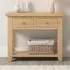 Windsor 2 Drawer Console Table - Natural Oak
