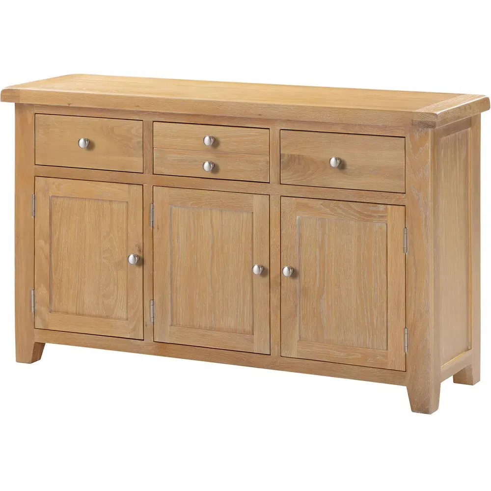 Windsor 3 Door 3 Drawer Sideboard - Natural Oak
