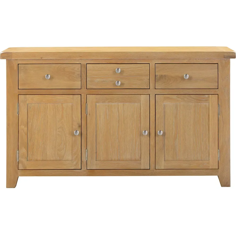 Windsor 3 Door 3 Drawer Sideboard - Natural Oak