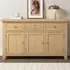 Windsor 3 Door 3 Drawer Sideboard - Natural Oak