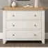 Windsor 3 Drawer Storage Chest - Ivory, Oak