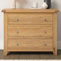 Windsor 3 Drawer Storage Chest - Natural Oak