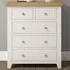 Windsor 5 Drawer Storage Chest - Ivory, Oak