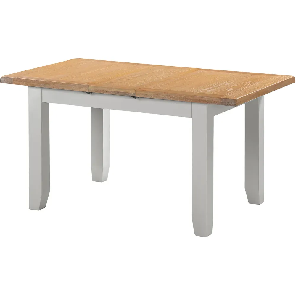 Windsor 8-Seater Extending Dining Table - Pebble Grey, Oak