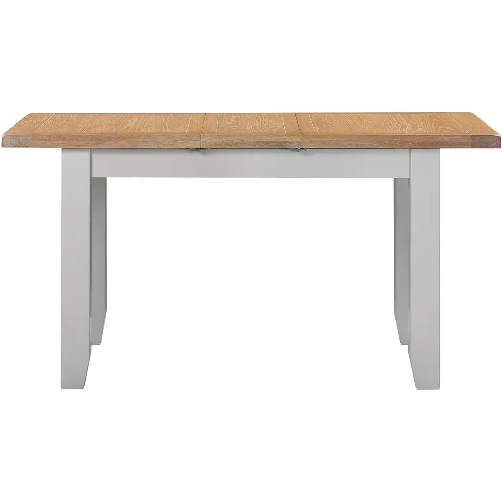 Windsor 8-Seater Extending Dining Table - Pebble Grey, Oak