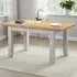 Windsor 8-Seater Extending Dining Table - Pebble Grey, Oak