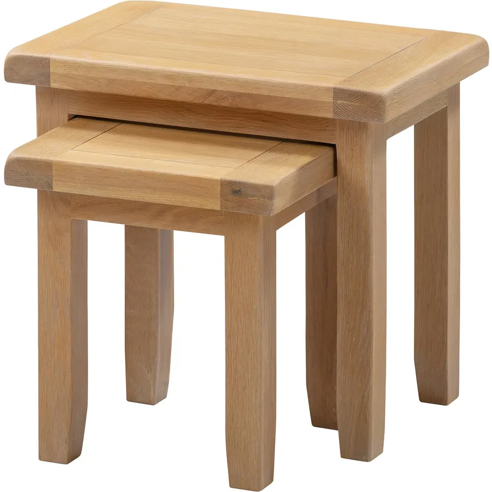 Windsor Nest of Tables Set of 2 - Natural Oak