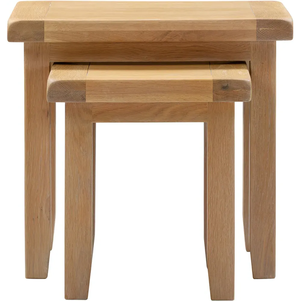 Windsor Nest of Tables Set of 2 - Natural Oak