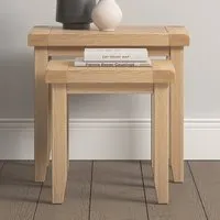 Windsor Nest of Tables Set of 2 - Natural Oak