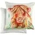 Animal Watercolour Cow Cushion Cover - Grey