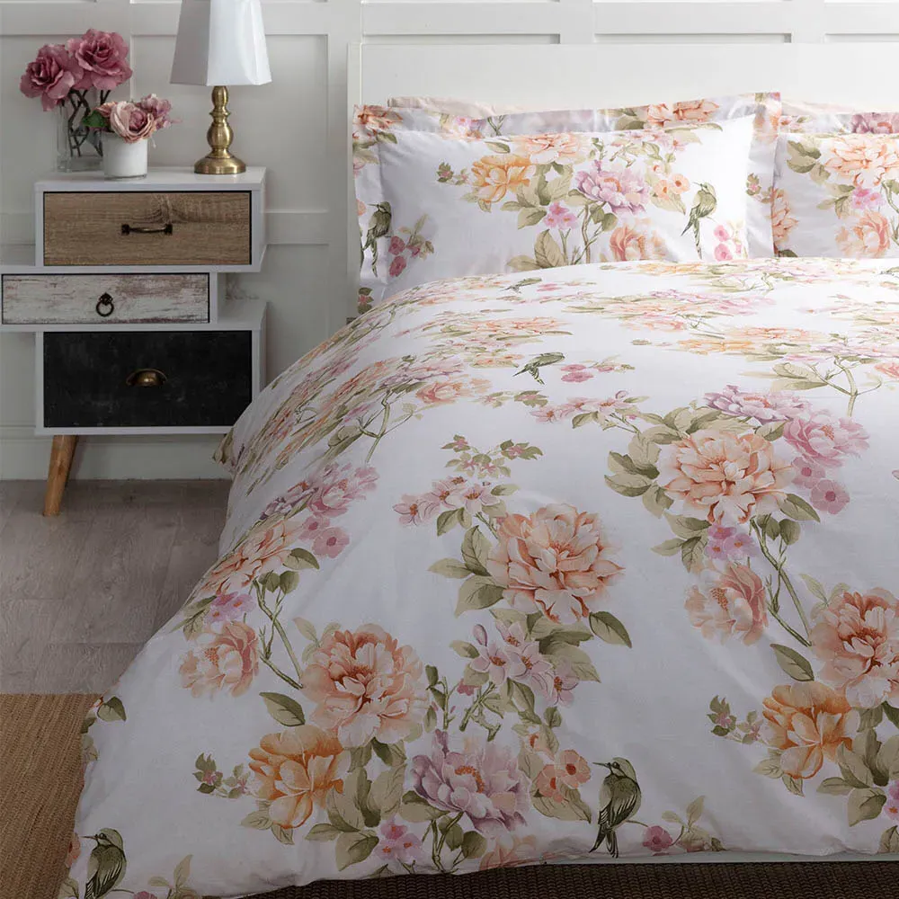 Aubrey Super King Size Duvet Cover Set - Multi, Cotton