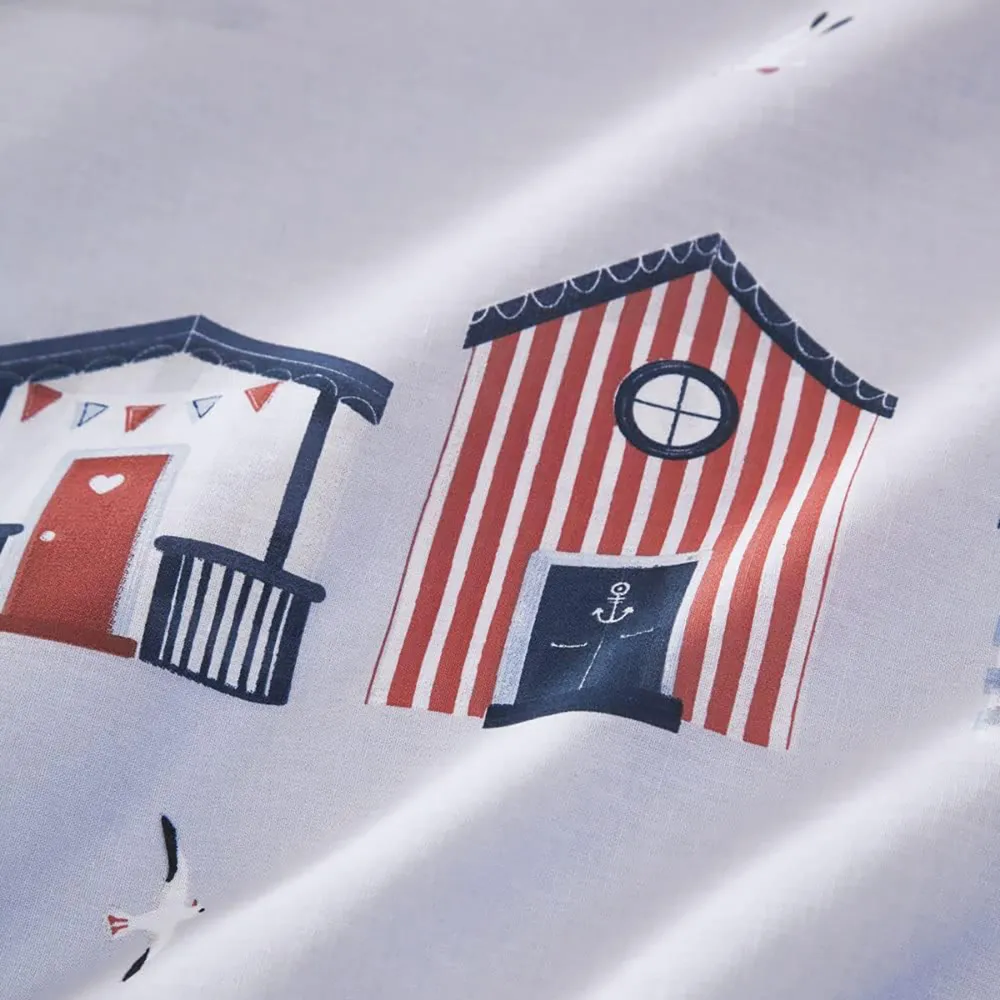Beach Huts Double Duvet Set - Multi, Polycotton