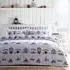 Beach Huts Single Duvet Set - Multi, Polycotton