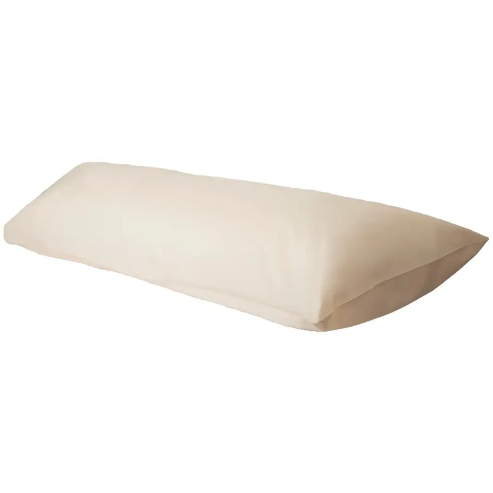 Bolster Pillowcase - Cream, Cotton Polyester