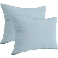 Brushed Cotton Pillowcases 2 Pack - Blue