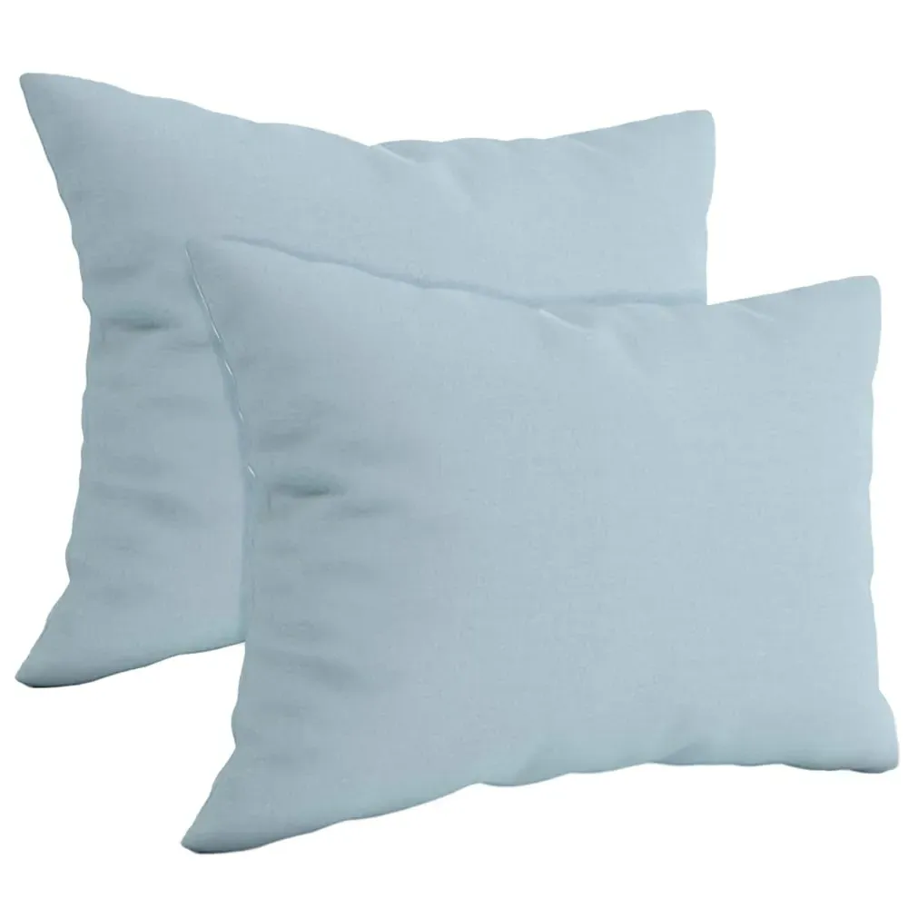 Brushed Cotton Pillowcases 2 Pack - Blue image