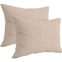 Brushed Cotton Pillowcases 2 Pack - Cream