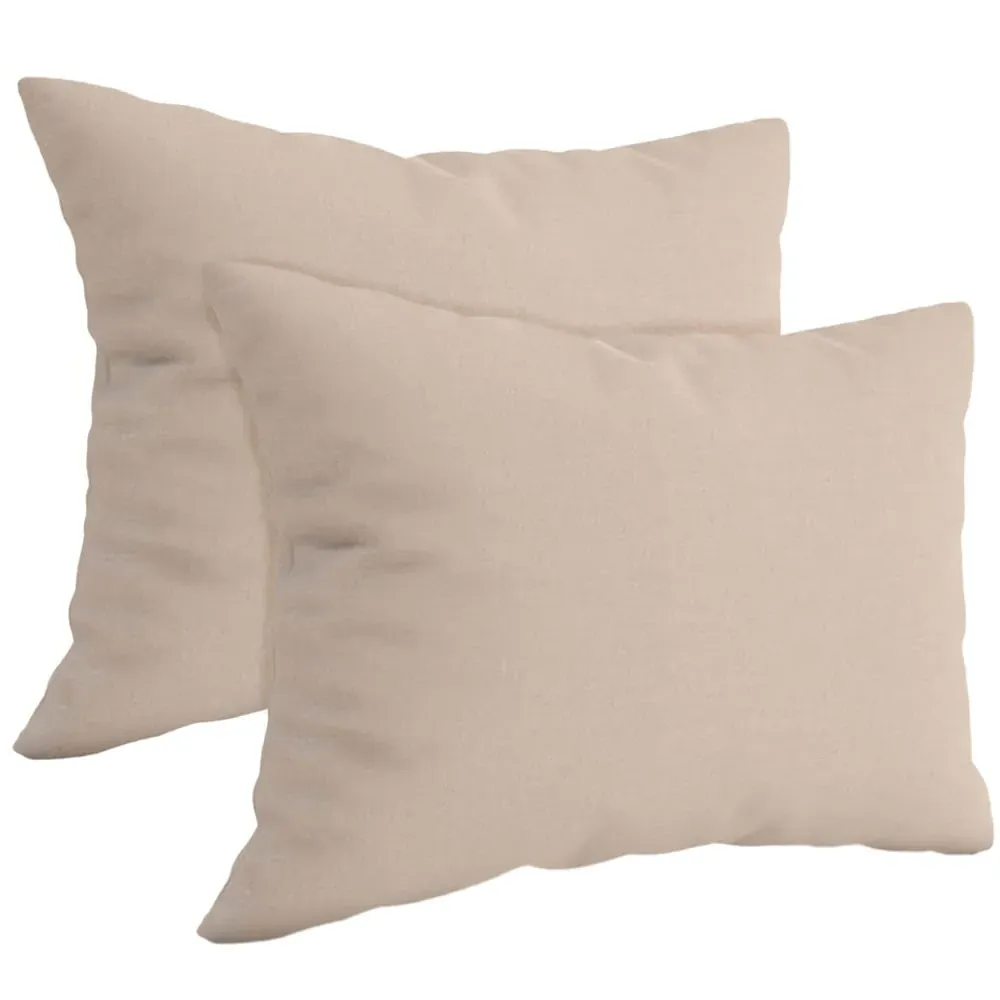 Brushed Cotton Pillowcases 2 Pack - Cream