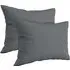 Brushed Cotton Pillowcases 2 Pack - Grey