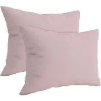 Brushed Cotton Pillowcases 2 Pack - Pink