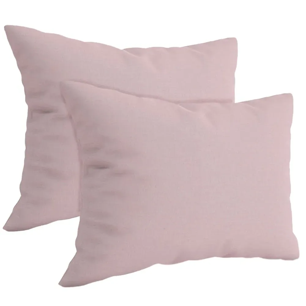 Brushed Cotton Pillowcases 2 Pack - Pink