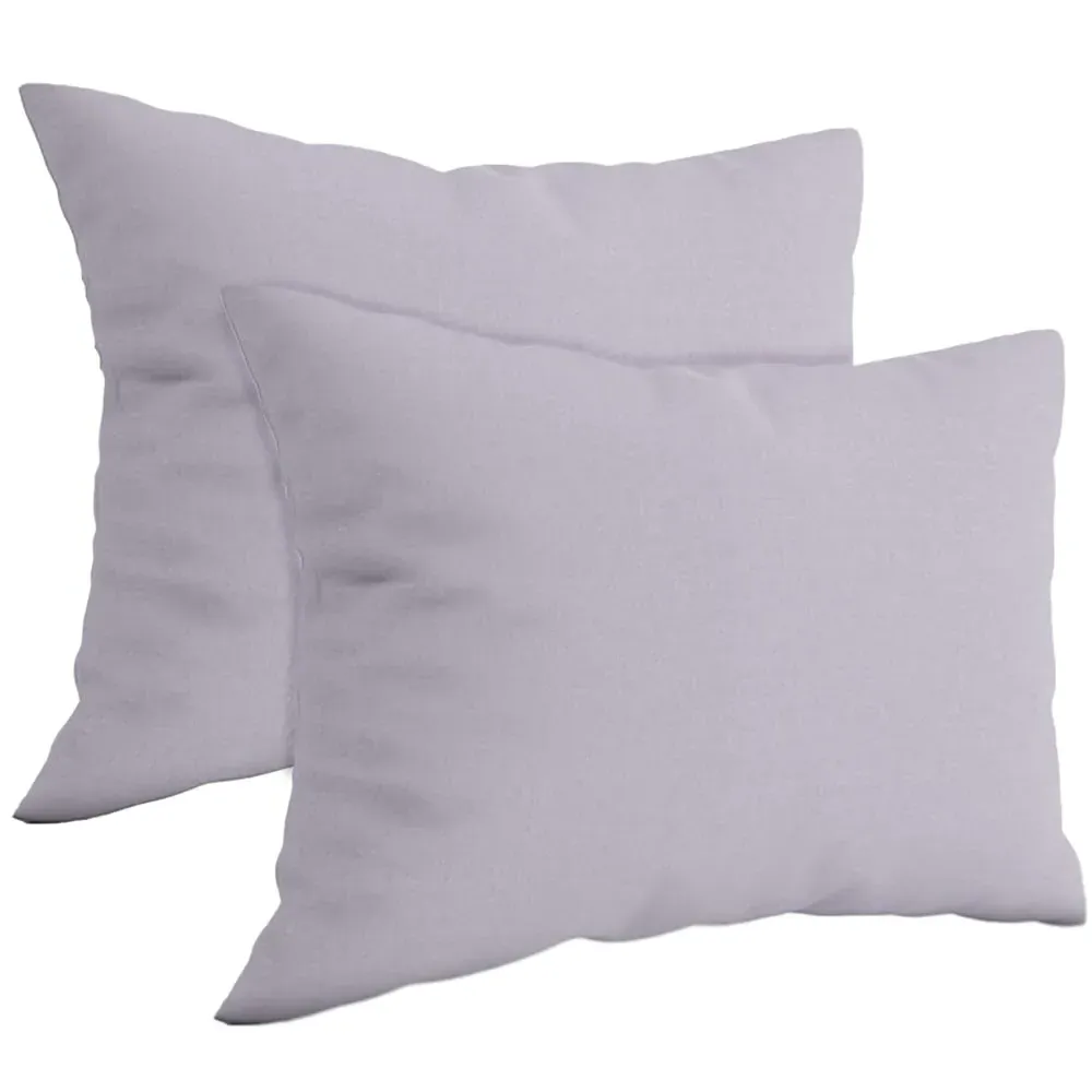 Brushed Cotton Pillowcases 2 Pack - Purple