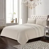 Charlotte Double Duvet Cover Set - Brown