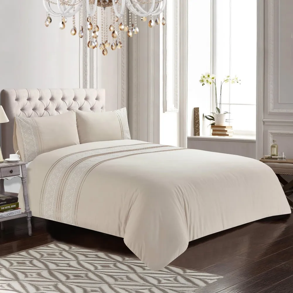 Charlotte Single Duvet Cover Set - Brown image
