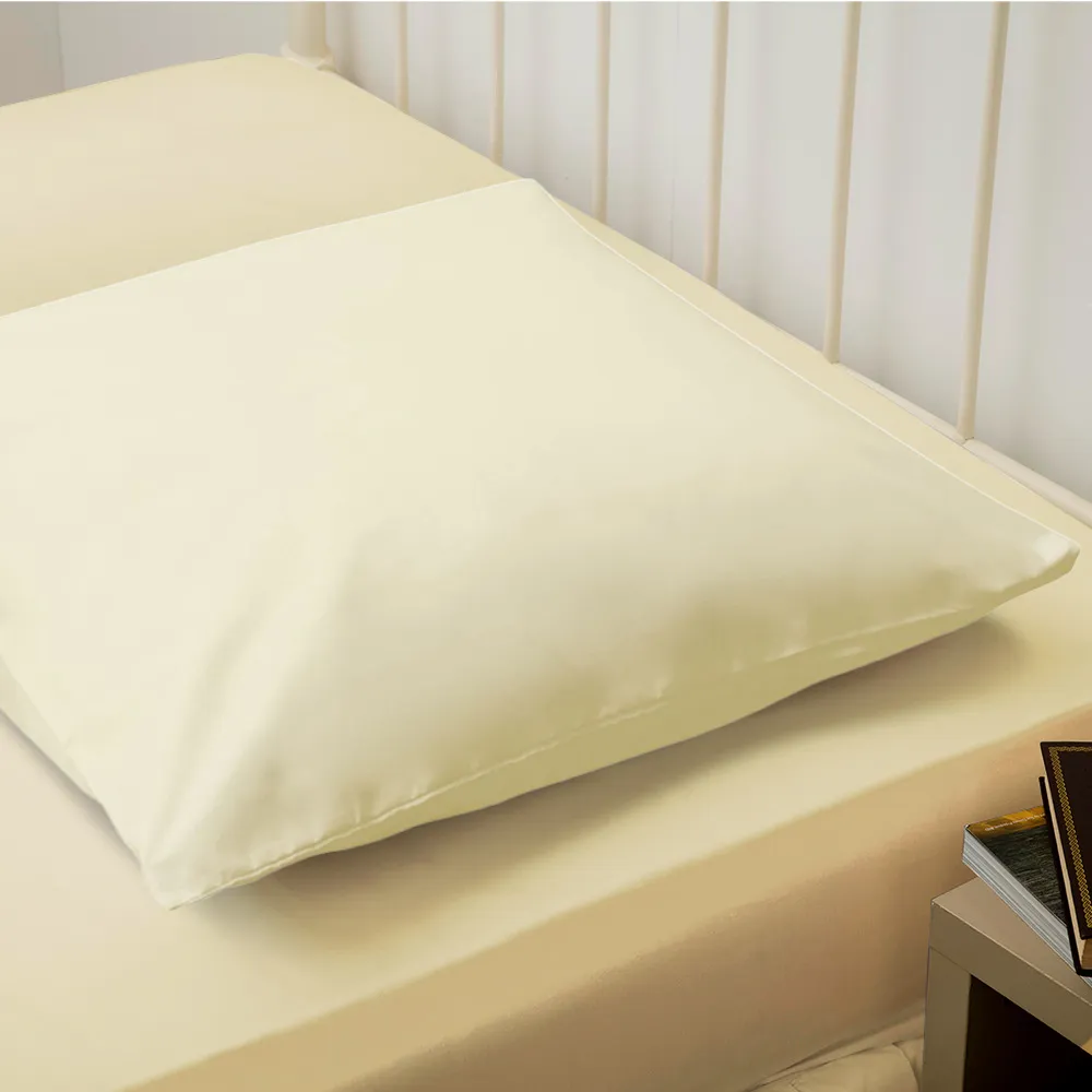 Continental Ivory Pillowcase - Cream, Cotton Polyester