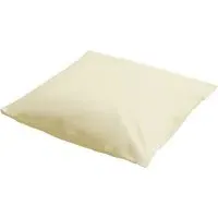 Continental Ivory Pillowcase - Cream, Cotton Polyester