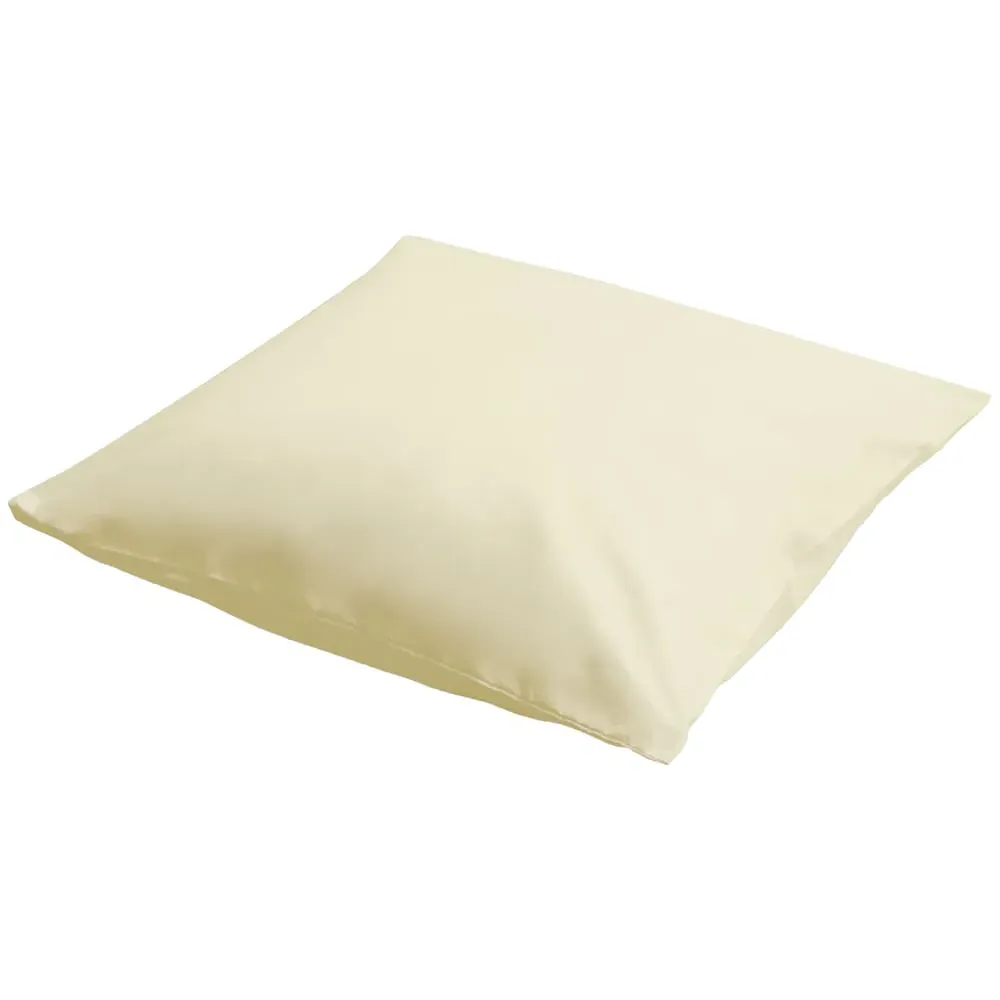 Continental Ivory Pillowcase - Cream, Cotton Polyester